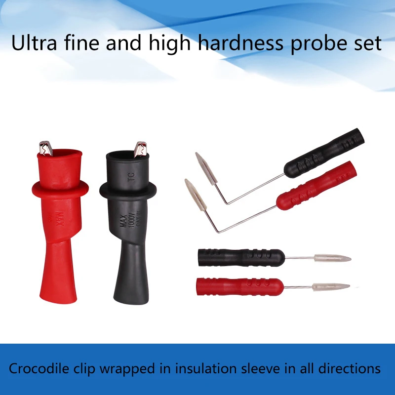 New 2mm Needle Test Probes Replaceable Multimeter Sensitive Multimeter Tester Probes Back Probes Kit For Banana Socket Tester
