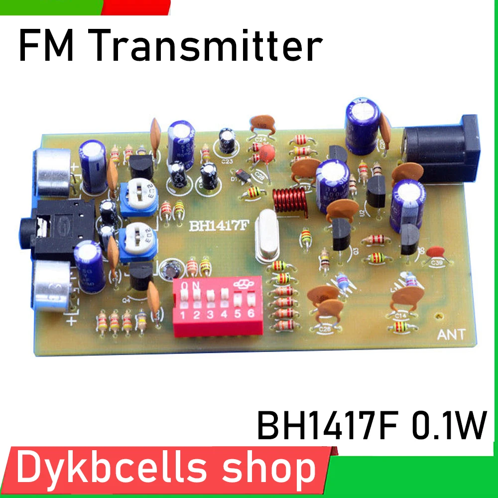 Imagem -02 - Stereo Transmissor fm Pll Áudio 87.7m107.9 Mhz Kits Faça Você Mesmo para Dsp Transmissão Campus Radio Station Receptor Bh1417f 0.1w