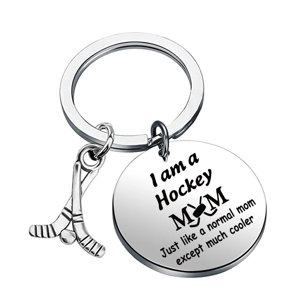 Field Hockey Skate Skating Football Keychain Keyring Charm Key Chain Women Men Boy Girl Son Gifts Sport Jewelry