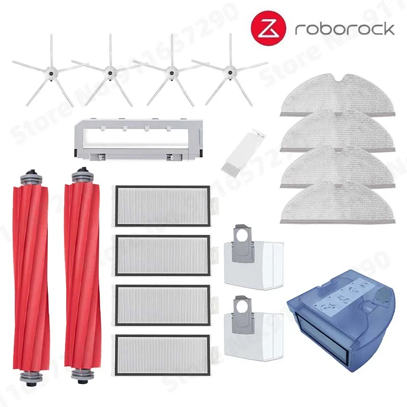 Roborock Q7 Max+ Q7 Plus T8 Hauptbürste, Seitenbürste, HEPA-Filter, Wischhalterung, Wassertank, Staubbehälter, Staubsauger-Zubehör