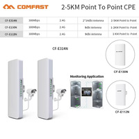 2-5km Outdoor High Power Weatherproof CPE/Wifi Extender/Access Point/Router/2.4G 300Mbps WI FI Antenna Street Bridge Nanostation