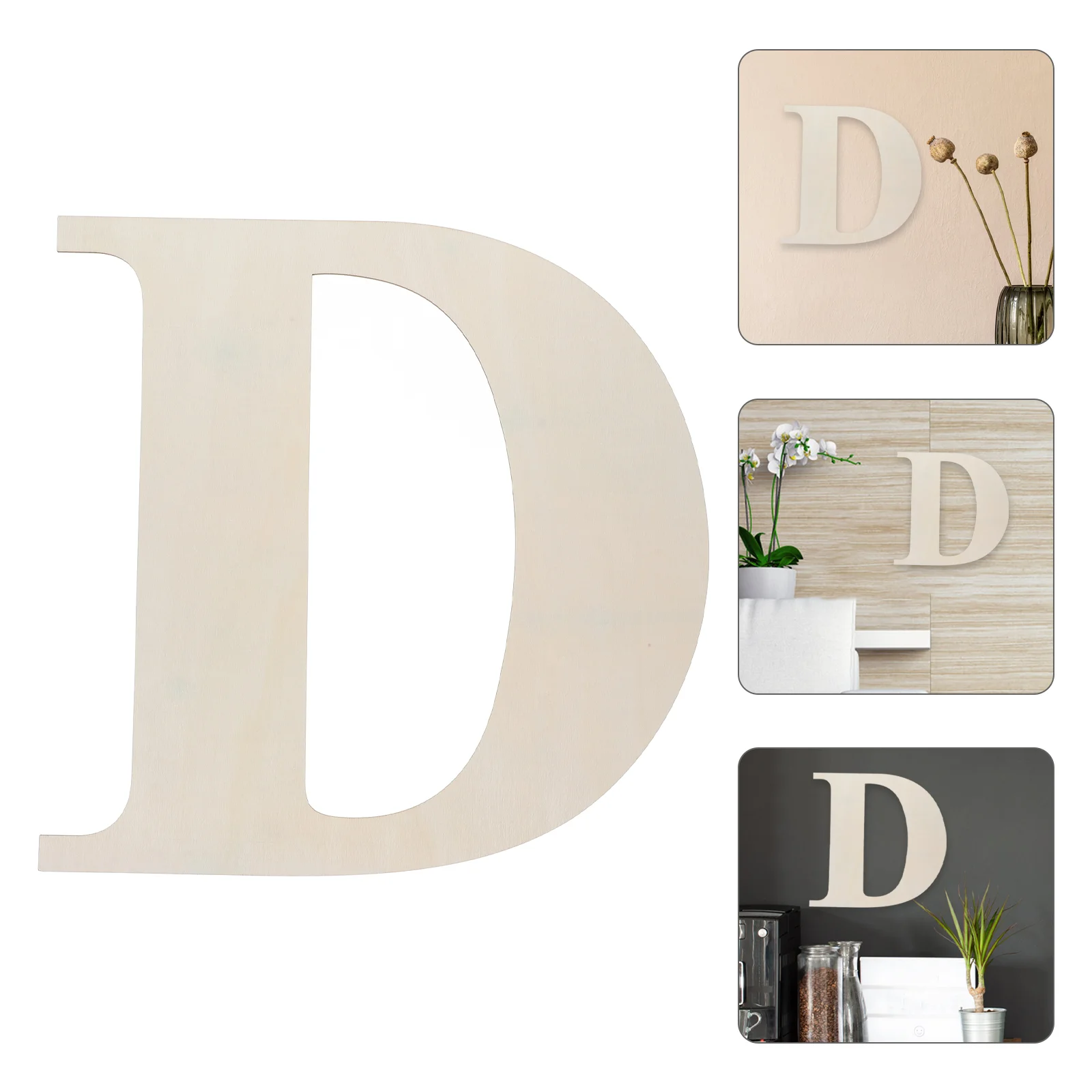 

Wooden English Letters Decoupage Paper Alphabet Decoration Wedding Blank Hanging Sign