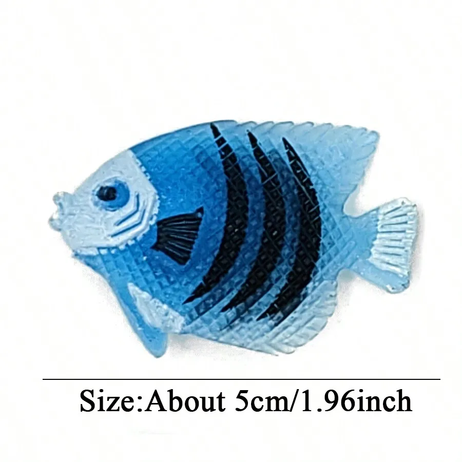 Fish Tank Decoration Tropical Fish Model Mini-Set Simulated Fish Toy Character Education Development Toy　Colorful Fish Tank