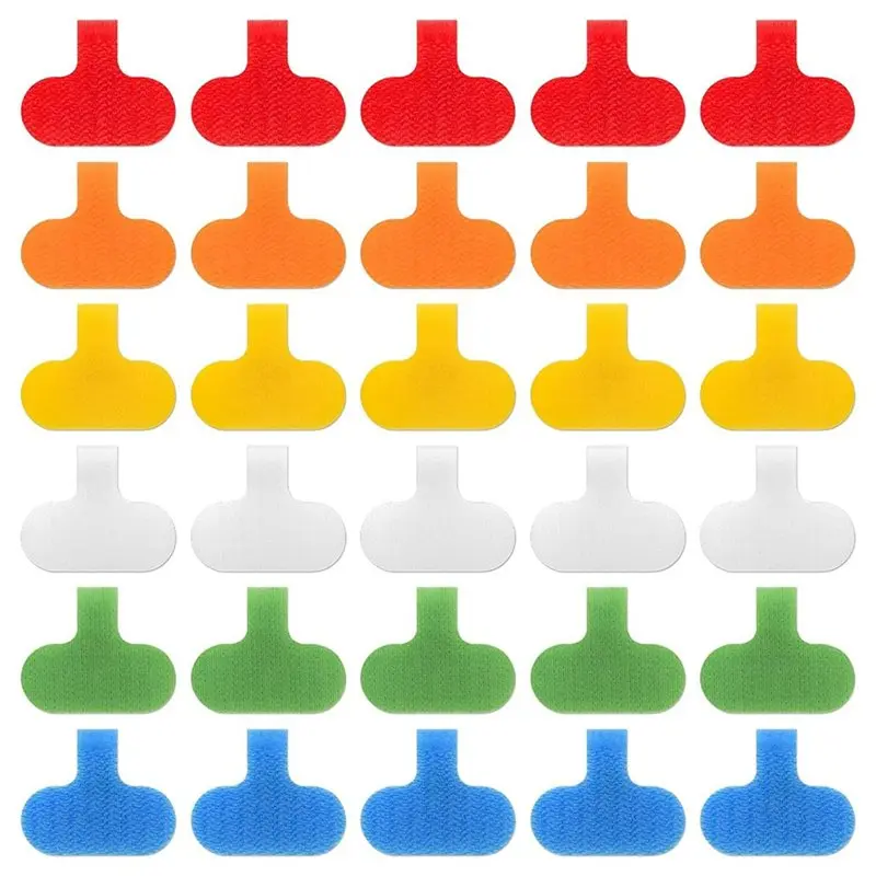 RALCA-150 PCS Cable Labels Cord Labels Multi-Color Write On Wire Labels Tags For Cable Management And Identification