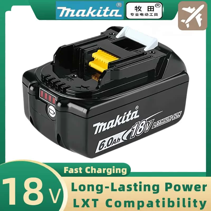 Fast charging Makita 18V6.0Ah battery rechargeable for DTD173 DTW190 DHP481 DTW285 DGA504 DHR171 DCL180 Makita 18V tools battery