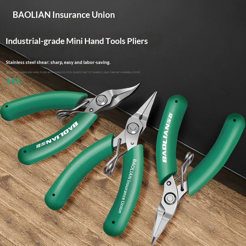 Universal Multi Leathers Hand Tool Set Electrical Wire Cutting Pliers Stainless Steel Functional Cable Ac Cutters Side Snips