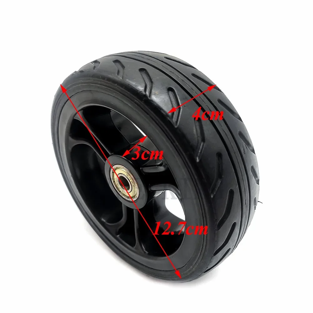 5 Inch Solid Tyre Wheel 5x2 Explosion Proof Tire for Jackhot Carbon Fiber Scooter Fastwheel F0 Electric Scooter Parts