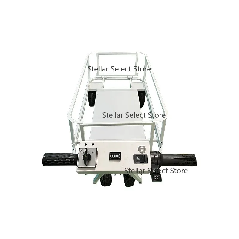 

4-колесный грузовой тележка, уличная садовая тележка, самосвал, тяжелая стальная складная электрическая тележка, садовая тележка для инструментов