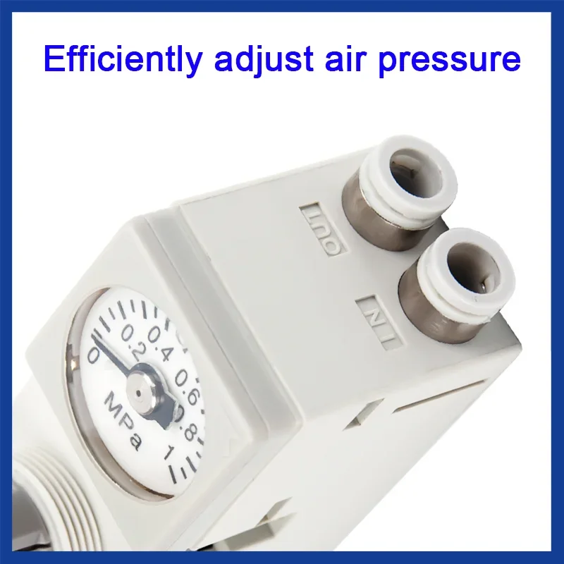 ARM10 Series Miniature Precision Pneumatic Pressure Regulator ARM10F1/ARM10F2-06/08/20BG Single Unit Type Regulator