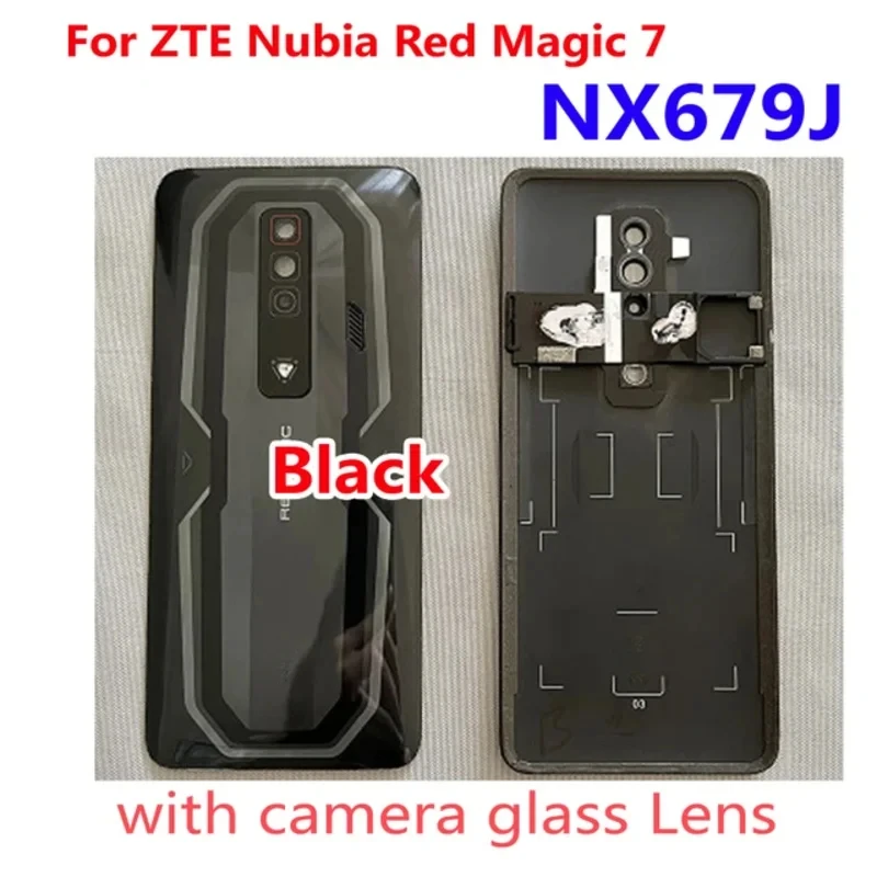 Best Battery Back Cover Housing For ZTE Nubia Red Magic 7 NX679J Rear Case Phone Shell Replacement Door Lid Glass Lens