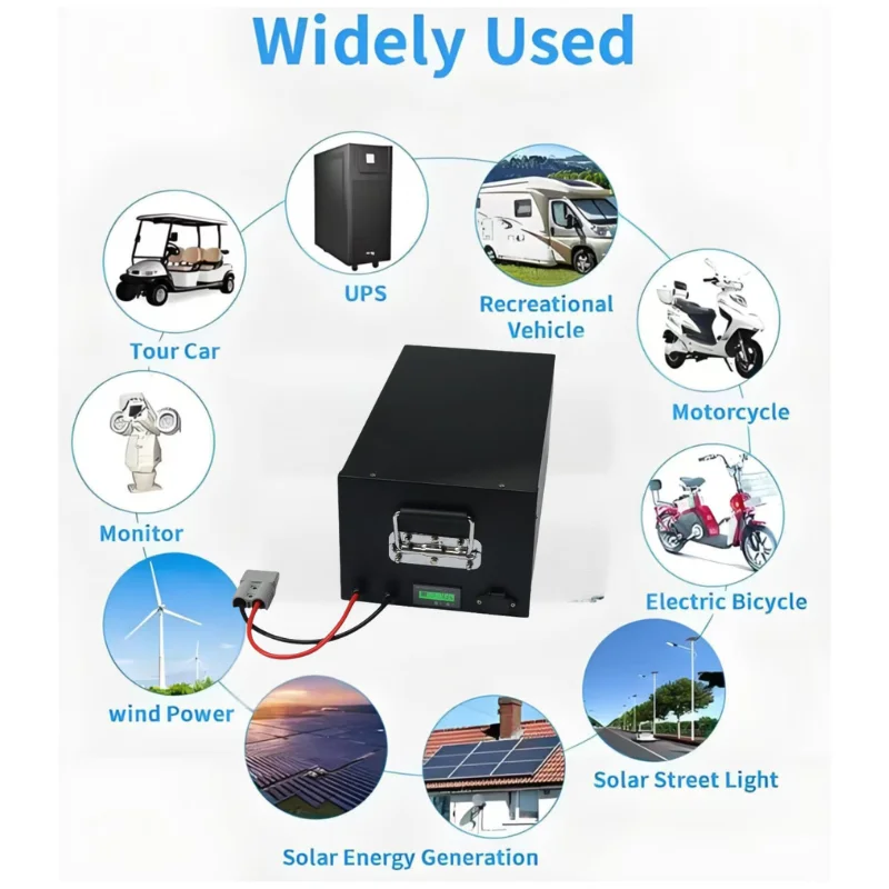 waterproof Lifepo4 12V 150AH battery Highly Discharge Current BMS Battery Pack for Boat RV Solar Energy Auto Motor +10A Charger