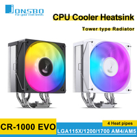 Jonsbo CR-1000 EVO CPU Cooler 4 Heat Pipes Radiator 120mm ARGB PWM CPU Cooling Fan TDP 220W Intel LGA 115X 1200 1700 AM4 AM5