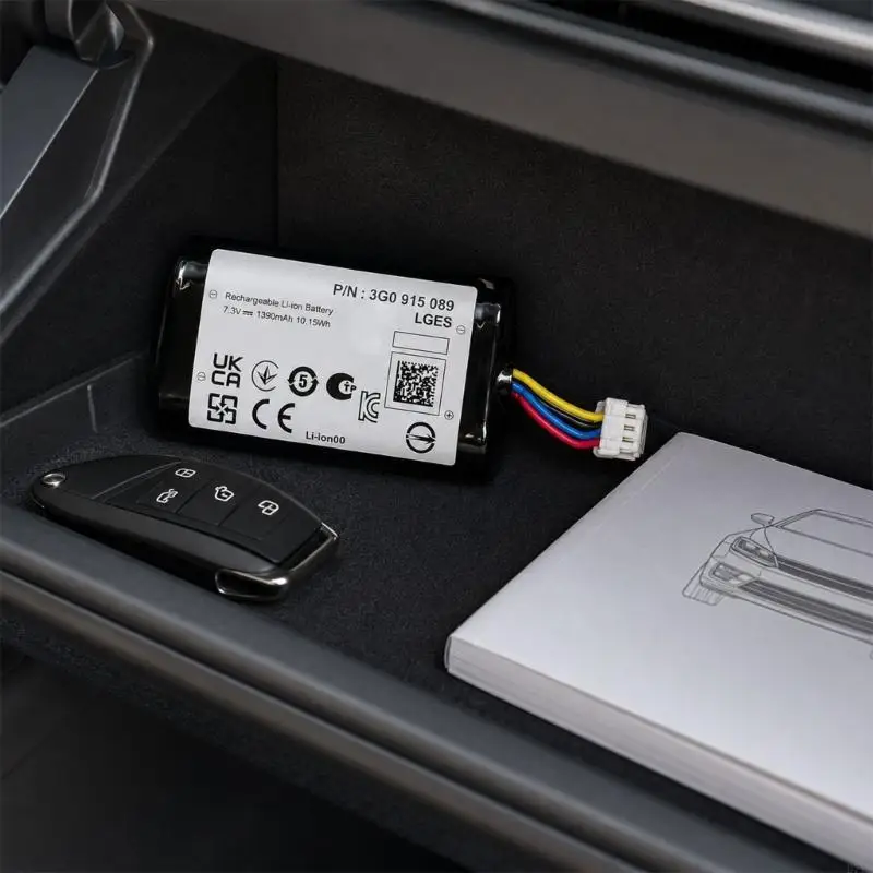 Car Telematics Support Battery Rechargeable Cell for Emergency Call Control Unit Service with Wire End D7YA