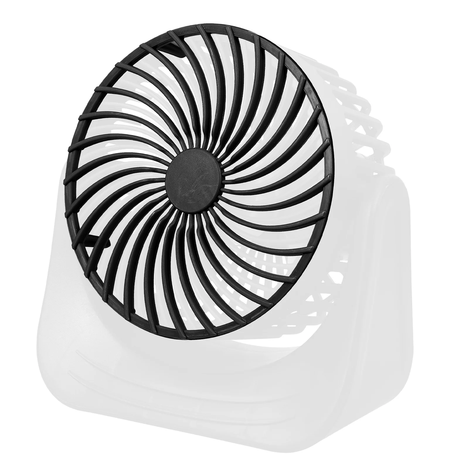 1 set draagbare mini-bureau USB-aangedreven kleine desktopventilator voor reizen buiten kamperen slaapkamer kantoor lichtgewicht elektrische ventilator