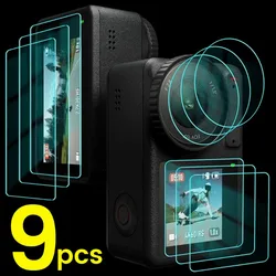 1-9Pcs HD Tempered Glass for DJI OSMO Action 4/Action 3 Front Back Screen Protector Camera Lens Film for Action 3 4 Accessories