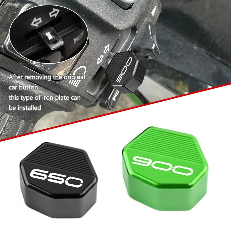 

Для Kawasaki Z 900 Z 650 Z900 Z900RS Z900SE Z650 аксессуары для мотоциклов из алюминиевого сплава, кнопка переключателя указателя поворота, колпачок для ключей