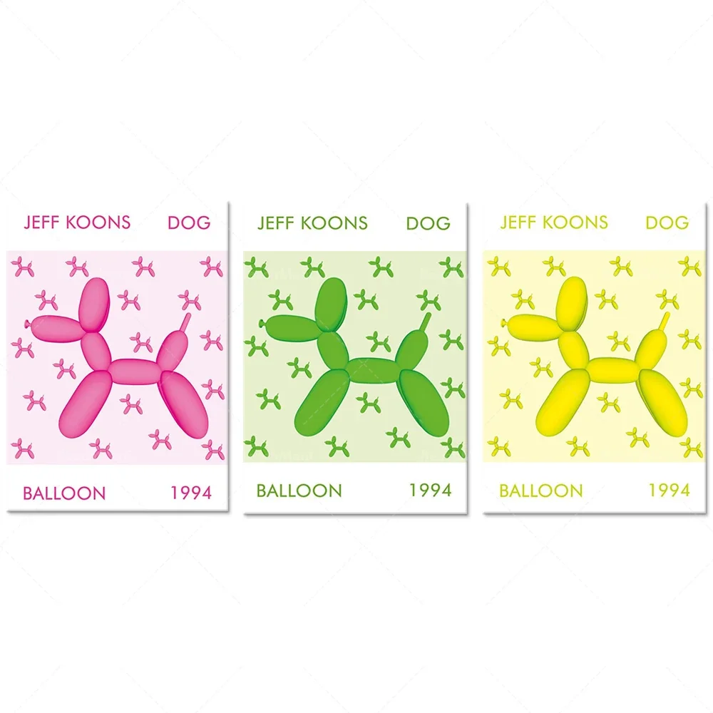 dog balloon, balloon prints, new york design posters, mid-century furniture, contemporary art posters