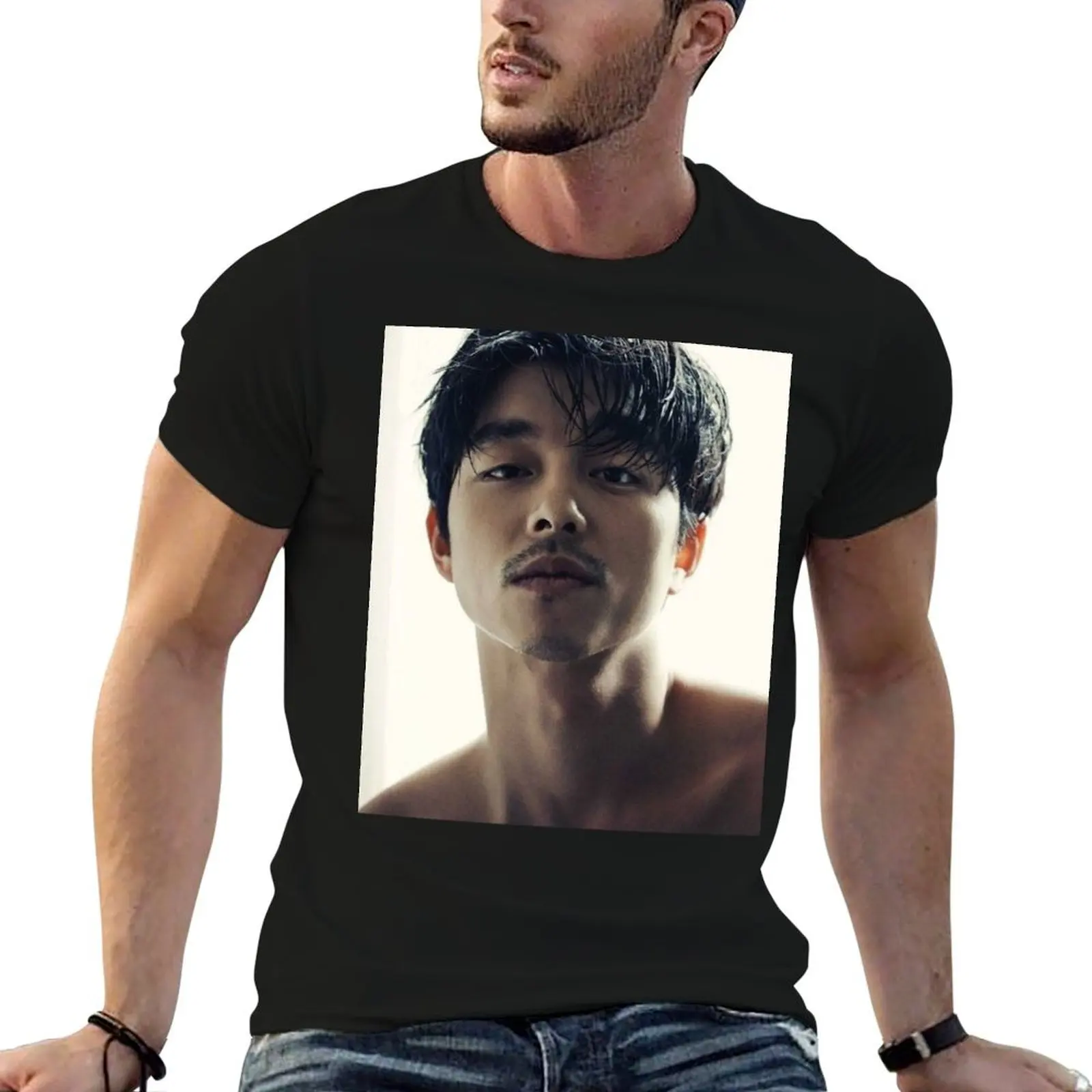 Gong Yoo hot T-Shirt man t shirt basketball graphic tees new edition mens workout shirts