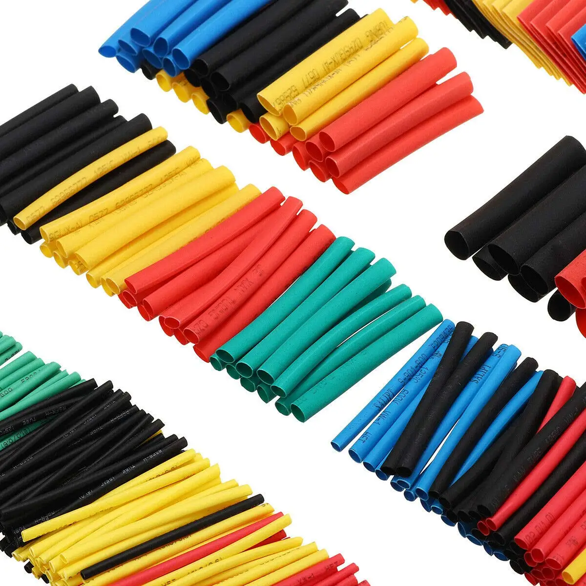 Polyolefin-Based Heat Shrink Tubing Set 164 Pieces Designed for Wire Protection Sealing and Temperature Resistant Applications