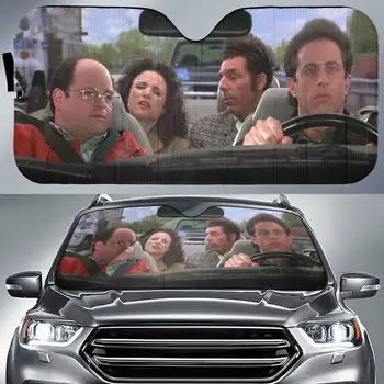 Seinfeld 자동차 차양, George Costanza Elaine Benes Jerry The Puerto Rican Day 자동차 차양, 앞 유리 자동차 액세서리 