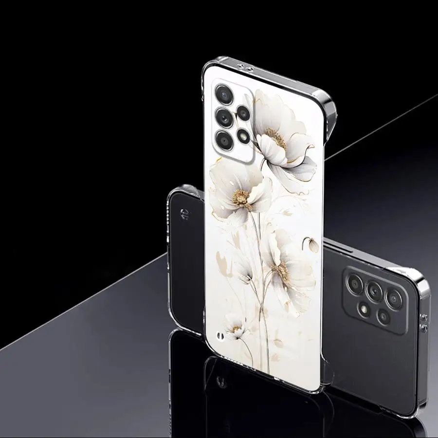 Marble Hard Phone Case for Samsung Galaxy A12 A23 A51 A14 A15 A24 A33 A34 A52 A53 A54 A55 Clear Cover