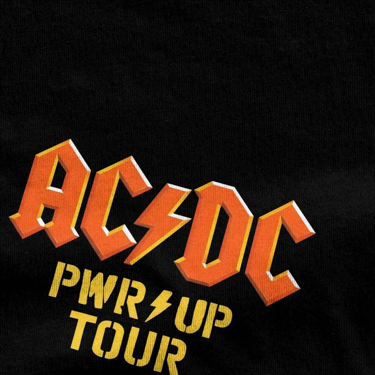 2024 A-AC Power Up D-DC World Tour Merch Mężczyźni Kobiety T-shirty 100% bawełna Tee T-shirt z nadrukiem Odzież