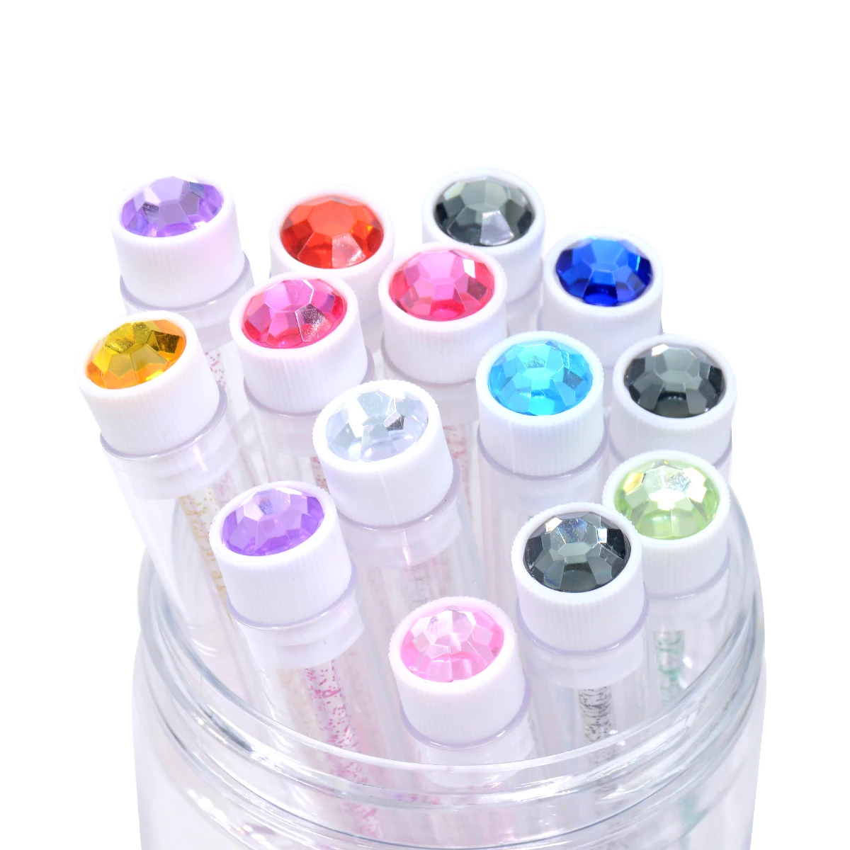 10 szt. Diamentowe szczoteczki do rzęs, wielorazowe aplikatory do tuszu do rzęs w tubkach, aplikatory do brwi, grzebienie do przedłużania rzęs, etui 도구