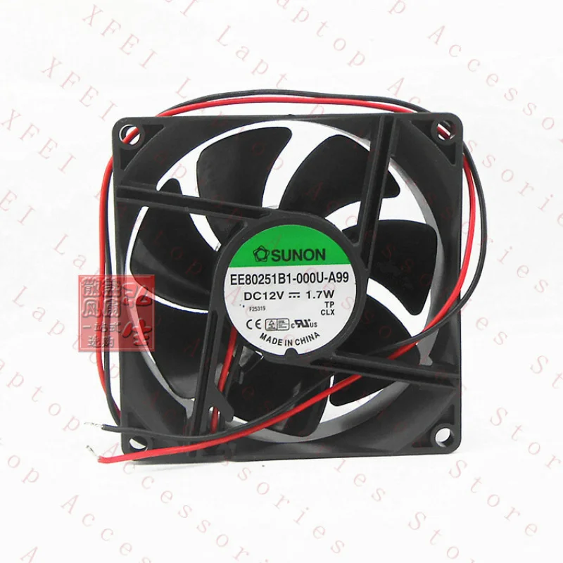 

D 1PC FOR SUNON EE80251B1-000U-A99 Cooling Fan 12V 1.7W double ball