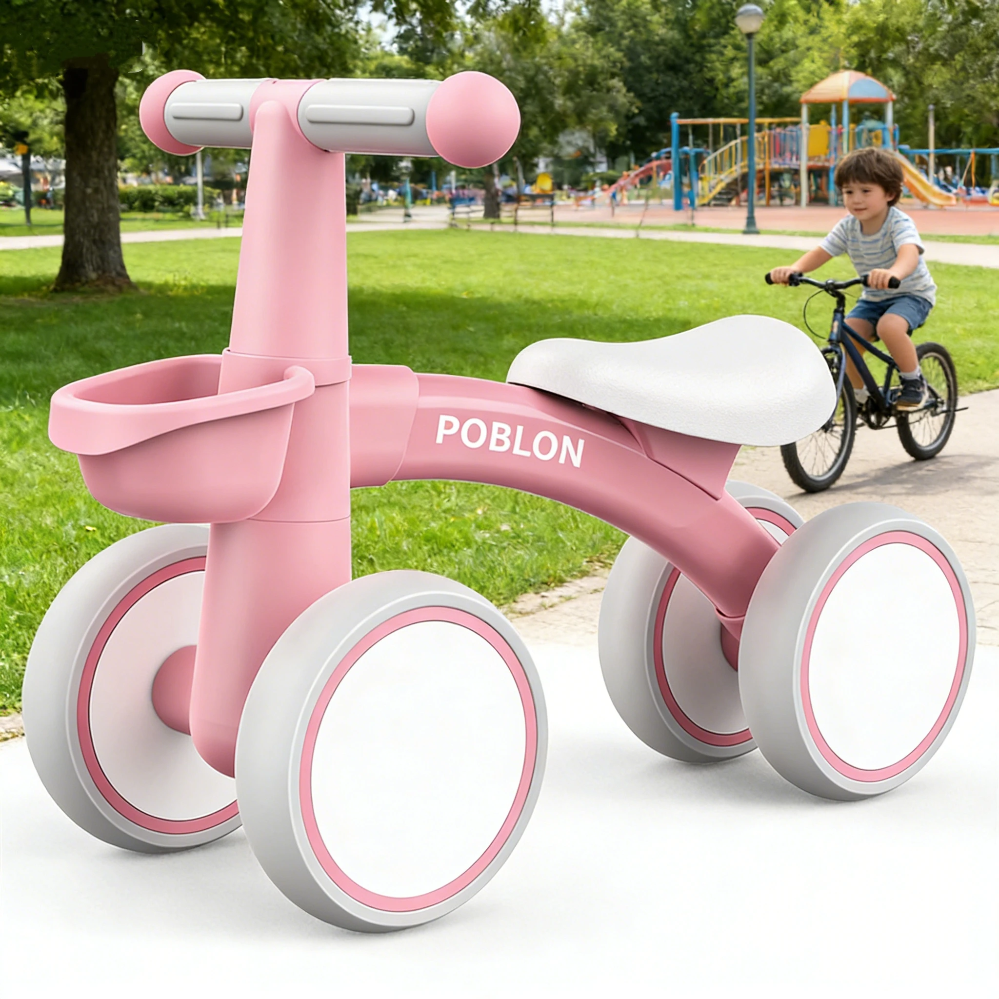 Vélo d'équilibre pour enfants de 1 à 2 ans, vélo à roulettes pour intérieur et extérieur, avec siège réglable, vélo d'apprentissage pour garçons et filles