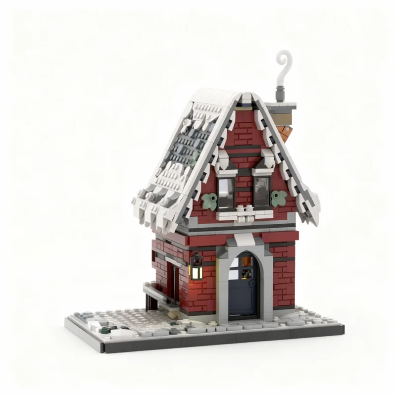 

1042pcs MOC Nordic Cottage Seasonal Christmas Model Building Blocks Construction Toy Christmas Gifts DIY Creative Idea Education