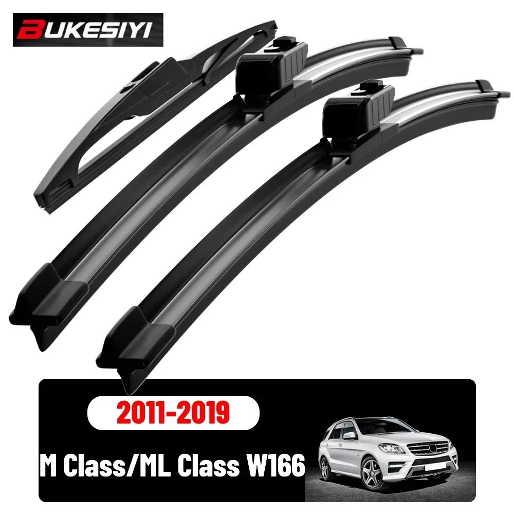 Front & Rear Wiper Blades Set For Mercedes-Benz M Class/ML Class W166 2011-2019 Silent Windscreen Wipers Accessories 26