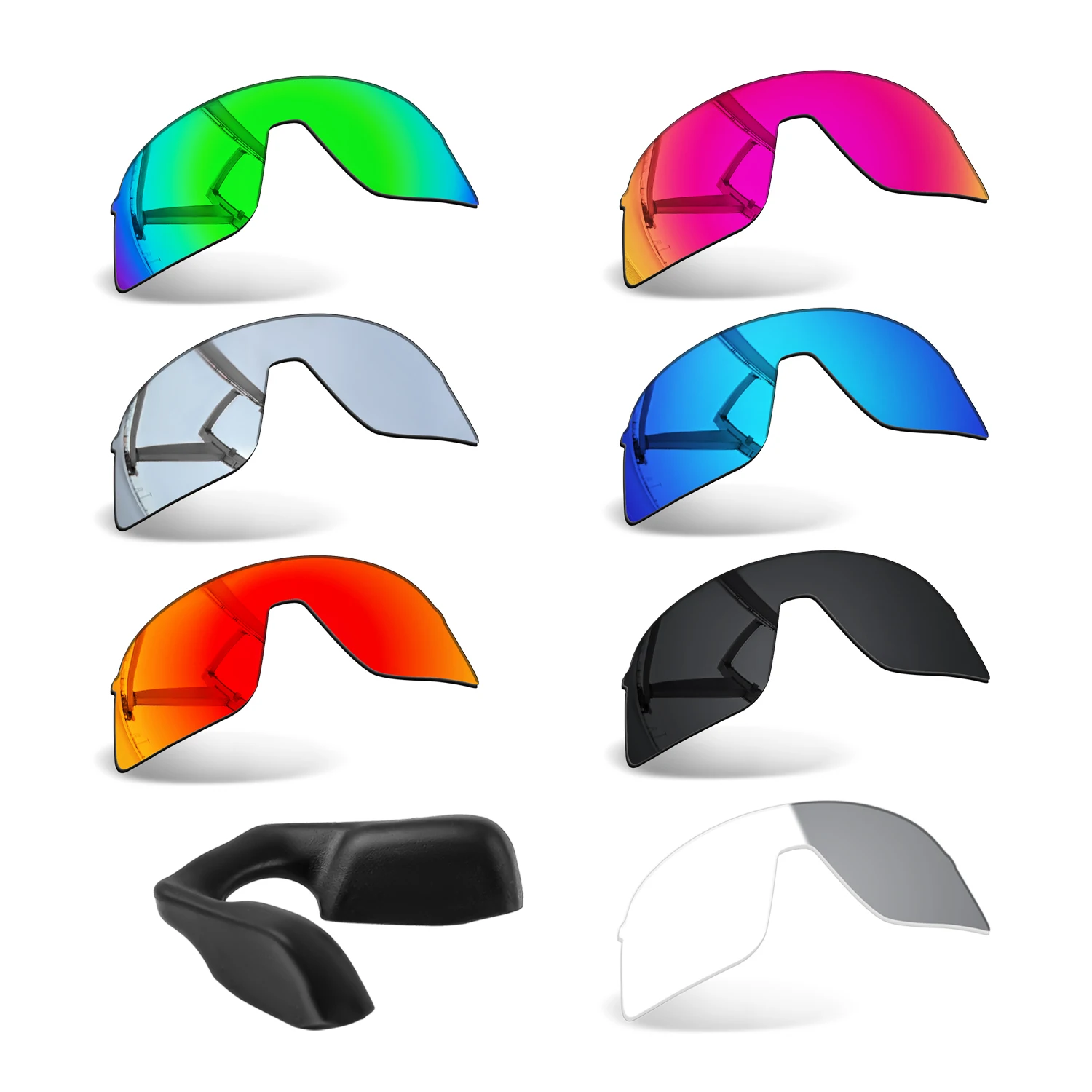 

1.5MM Anti-Scratch POLARIZED Replacement Lenses With Small size Nose Pad for Oakley Sutro Lite S OO9496 Sunglasses