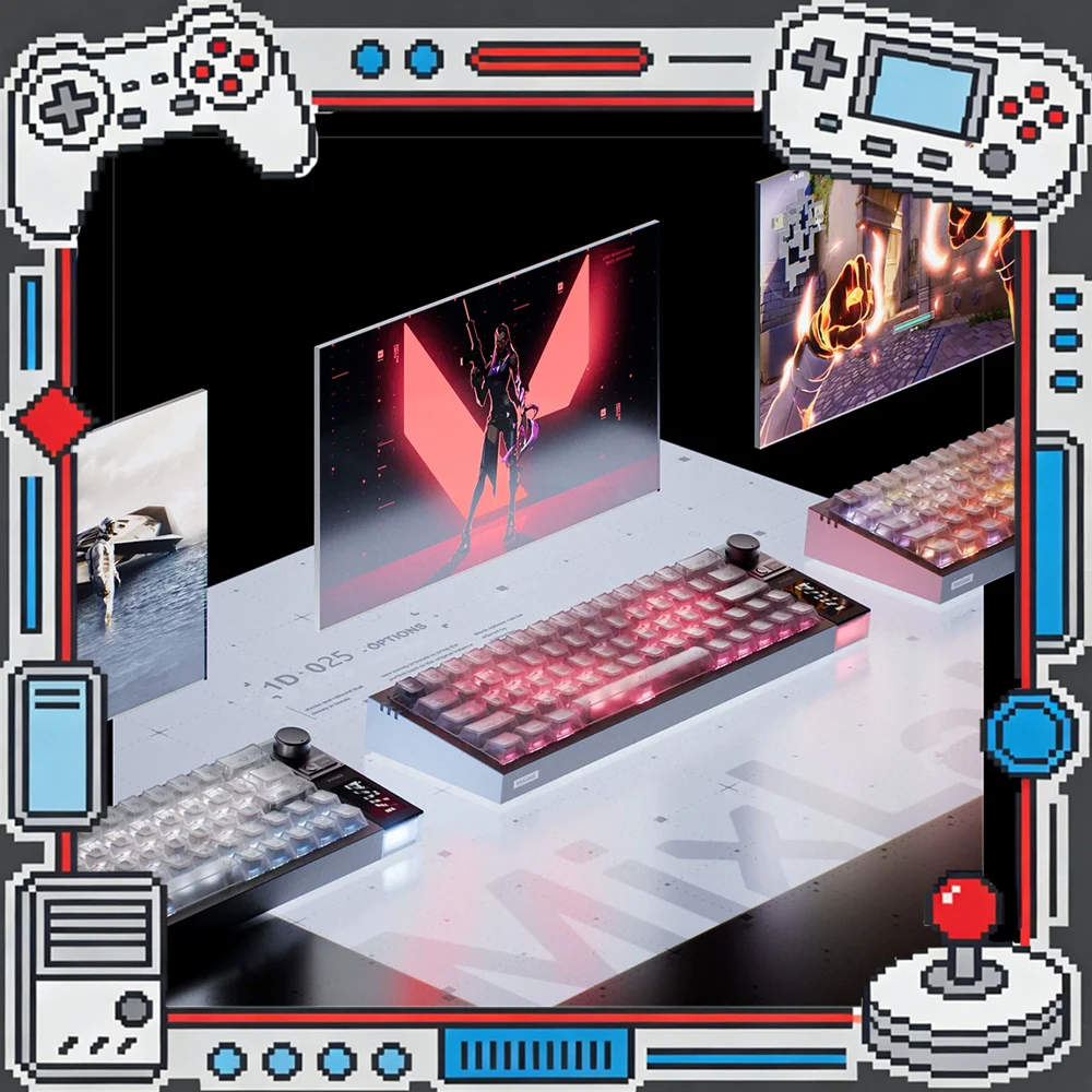 MelGeek VIVA63 Hall Effect Magnetic Switch Gaming Keyboard Wired 8000Hz Polling Rate TTC Pro KOM Magneto Switch Keyboard