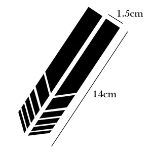 Auto Car Heckansicht Spiegel Seitenstreifen -Streifenaufkleber für Dacia, Espter, Logan, Sandero, Schritt, Lodgy, Dokker, Kettenring, Styling, 2pcs 12 Hauptverkäufe Sandero Hecklaterne - №11
