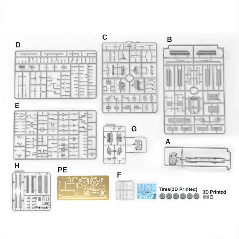 ชุดประกอบโมเดลยานยิงจรวดเคลื่อนที่สูง FOREART FO-2008 1/72 ยูเครน M142 ไฮมาส