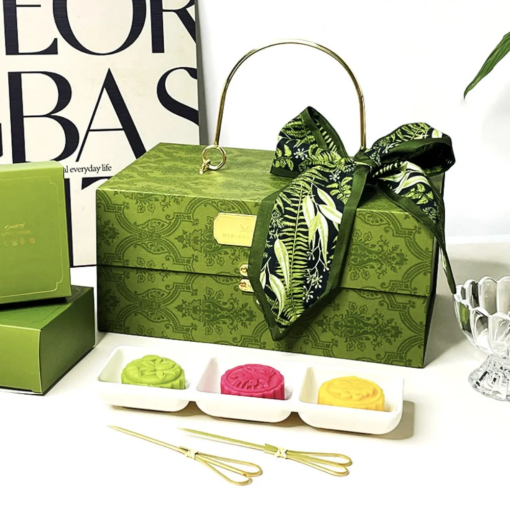 Neckerchief Camellia Scarves Textile ribbon dacron Headband Mid-Autumn Festival gift box scarf Diagonal scarf Plain weave