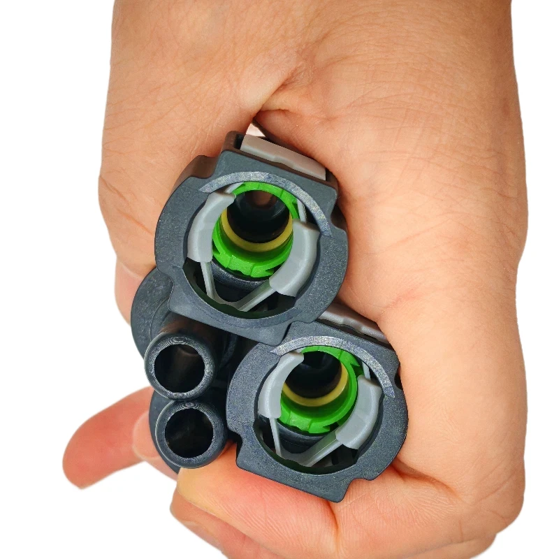 9.49 female connector ID6 nylon tube male and female joint diesel water and gas pipeline clamp 8mm hose quick release 1set
