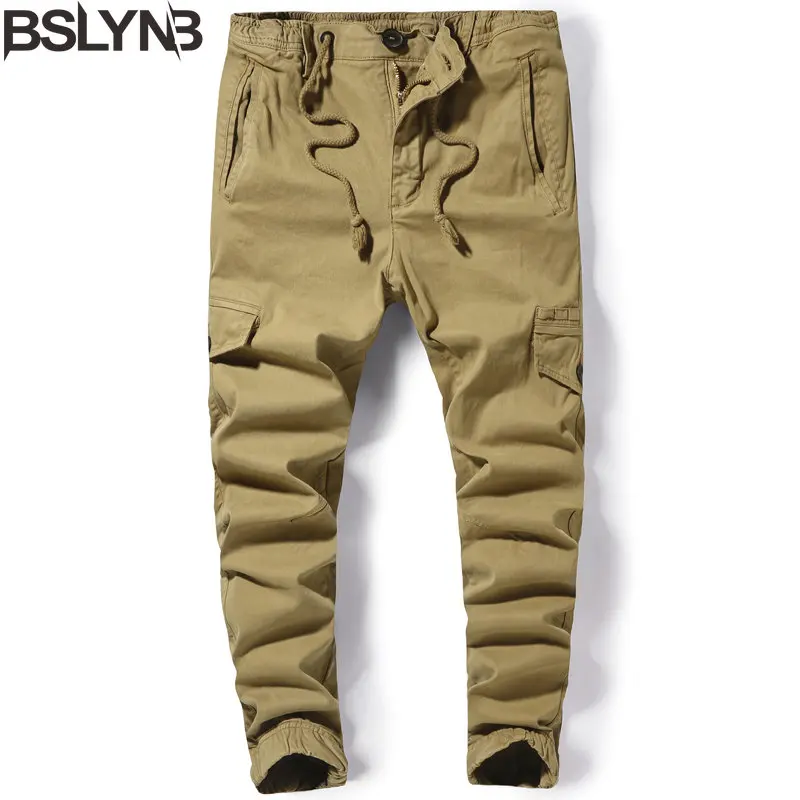 

Men's Military Style Cargo Pants Men Breathable Trousers Joggers Army Pockets Male Casual Outdoor Long Pants