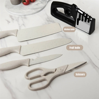 Knife Sharpener Tool Coated Quick Knife Sharpening Tool Scissors Grinding Stone System Kitchen Tool