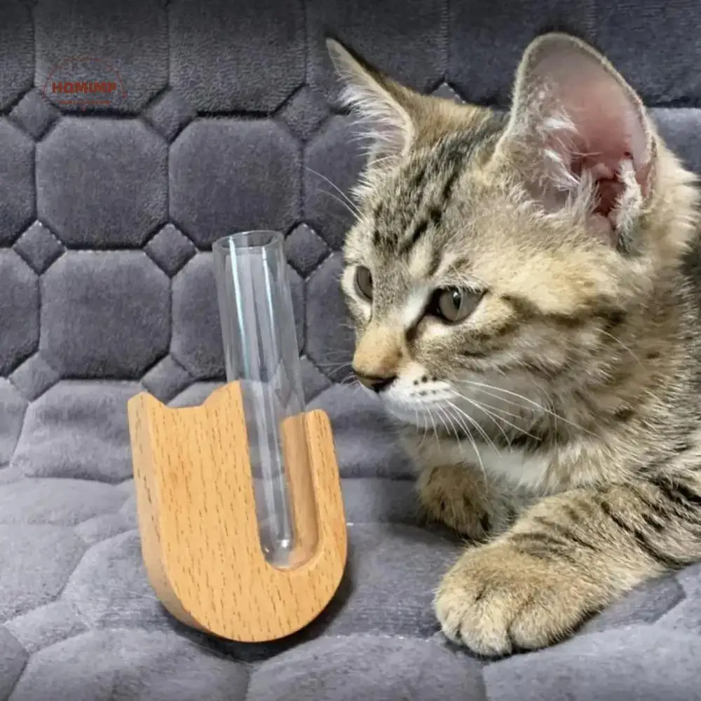 Прочная деревянная ваза для кошачьей шерсти