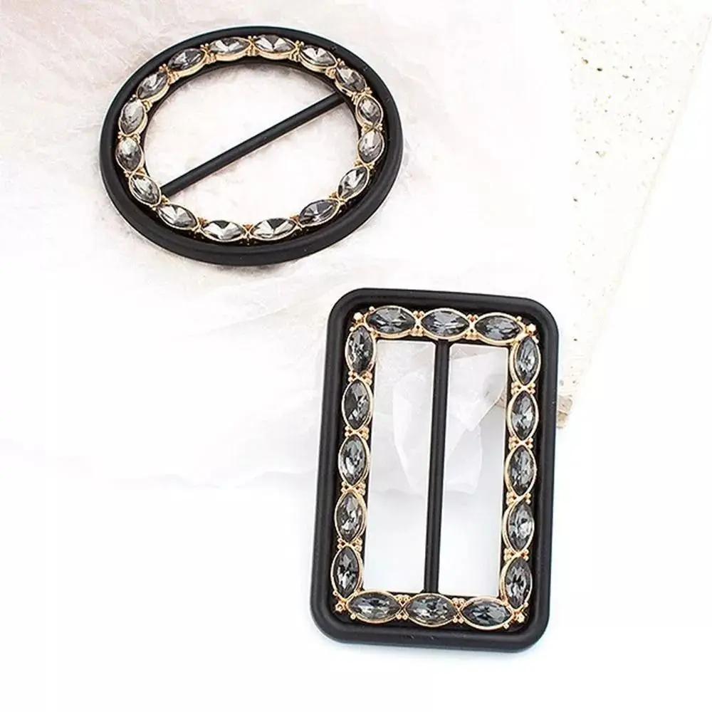 New Trendy Belt Buckle Adjustable Simplicity Ring Scarf Buckle Multipurpose Coat Adjustment Button Corner Knotted Buttons