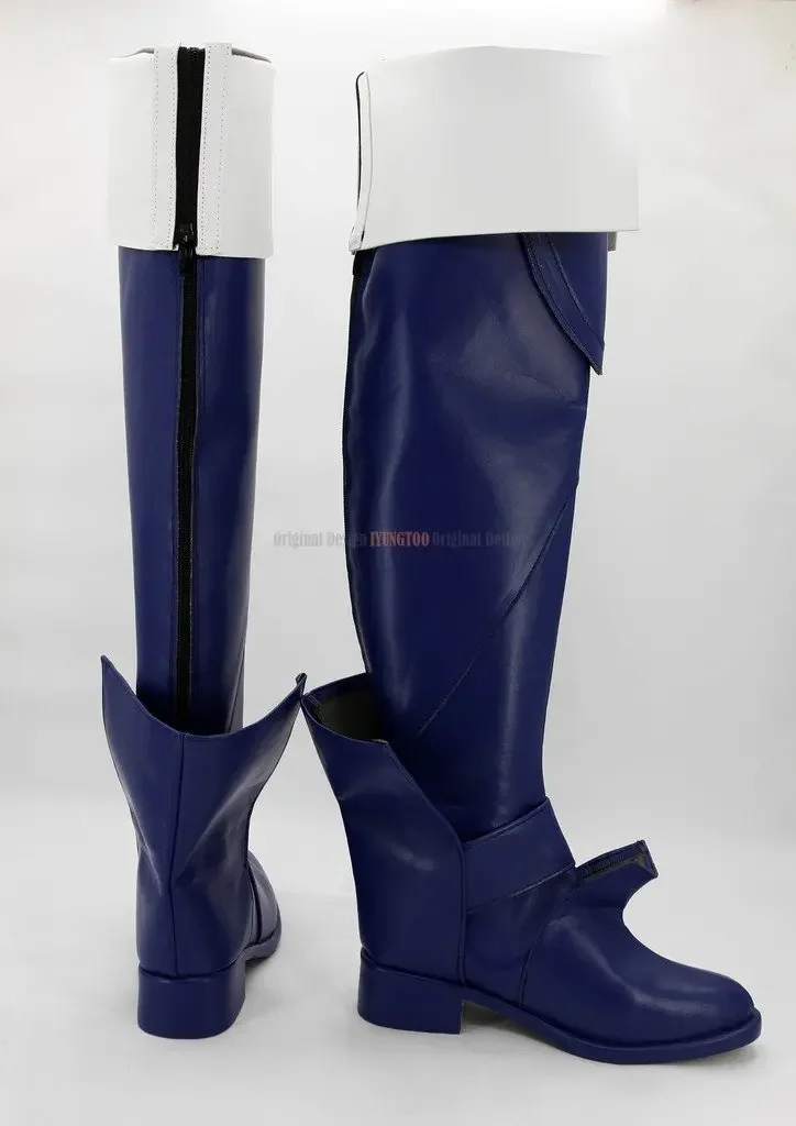 Lucina Shoes Cosplay Fire Emblem: Awakening Lucina Cosplay Boots Blue Shoes Anime