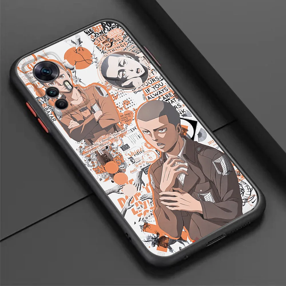 샤오미 레드미 휴대폰 케이스, 레드미 노트 9, 10 프로, 9t, 9t, 9c, 10a, 10c, 9s, 10s, 8, 7, 8t, 노트 10, 레비 어택, 타이탄 블랙 반투명 커버