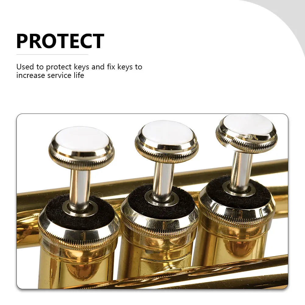 

20pcs Wind Music Key Gasket Replacement Accessories For Trombone Trumpet Fixing Pads Cushion Valves Washer Mat Instrument Part