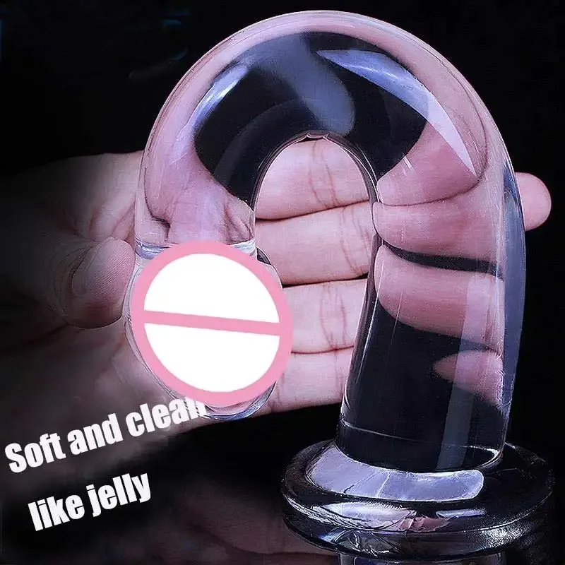 Elastic Jelly Toy with Tapered Shaft Bubble Tip Hands-free Suction Cup Anal Expansion Device Back Court Bead Plug G-spot Adult - view 6