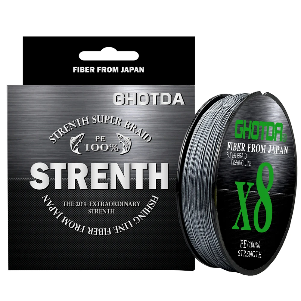 GHOTDA 8/9/12 Stränge PE geflochtener Draht Multifilament Japan Import Stoff PE-Schnur zum Karpfenangeln 0,6–8,0 # 100 m Angelschnur – Detail 19