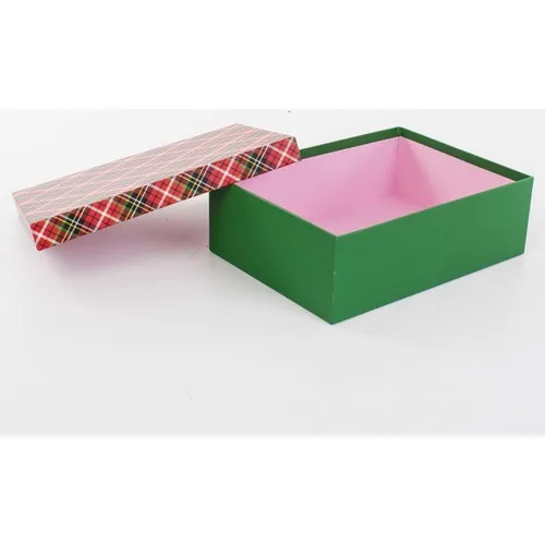 Euro Flora Christmas Box Plaid 28 X20X8 cm