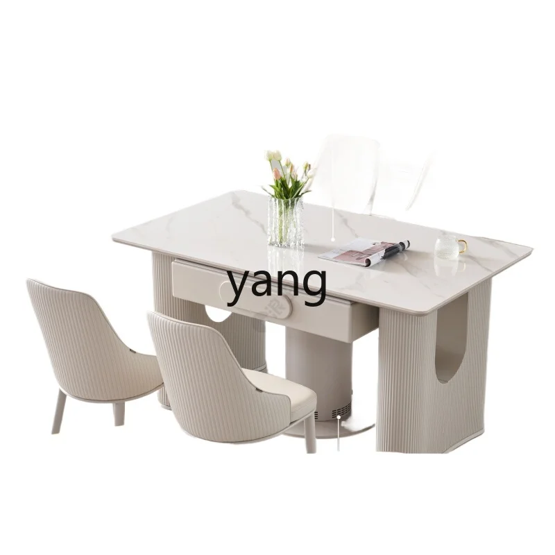 LMM solid wood mahjong dining table dual-purpose automatic mahjong machine household integrated dining table