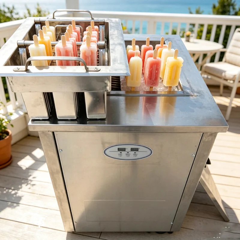 Commercial Popsicle and Ice Cream Machine for Fruit-Based Treats