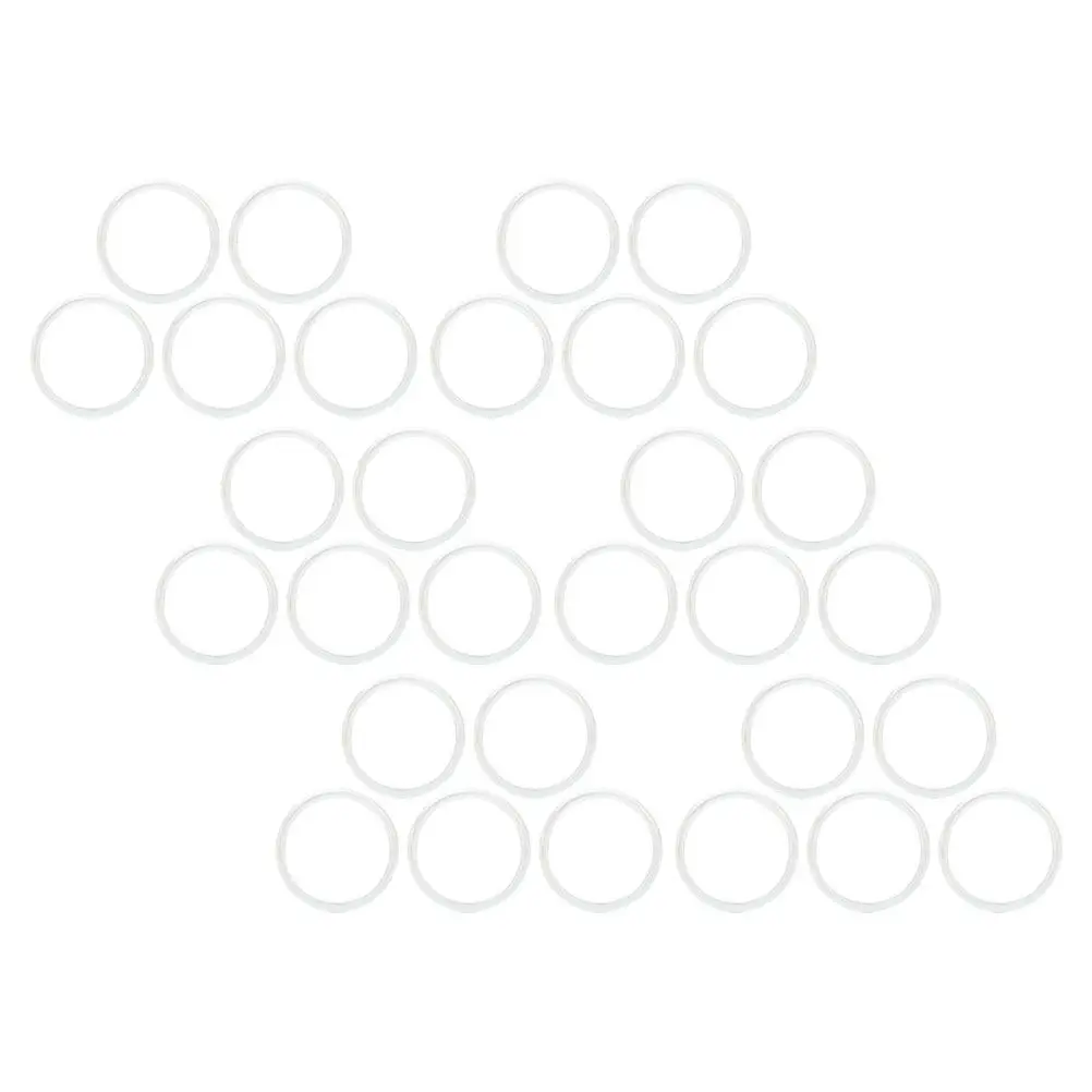 40Pcs Transparent Planner Disc Rings for Notebooks Scrapbooks DIY Binders Loose Leaf Organization Expansion Binding Discs
